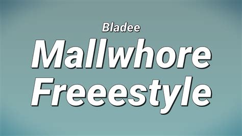 bladee mallwhore lyrics.